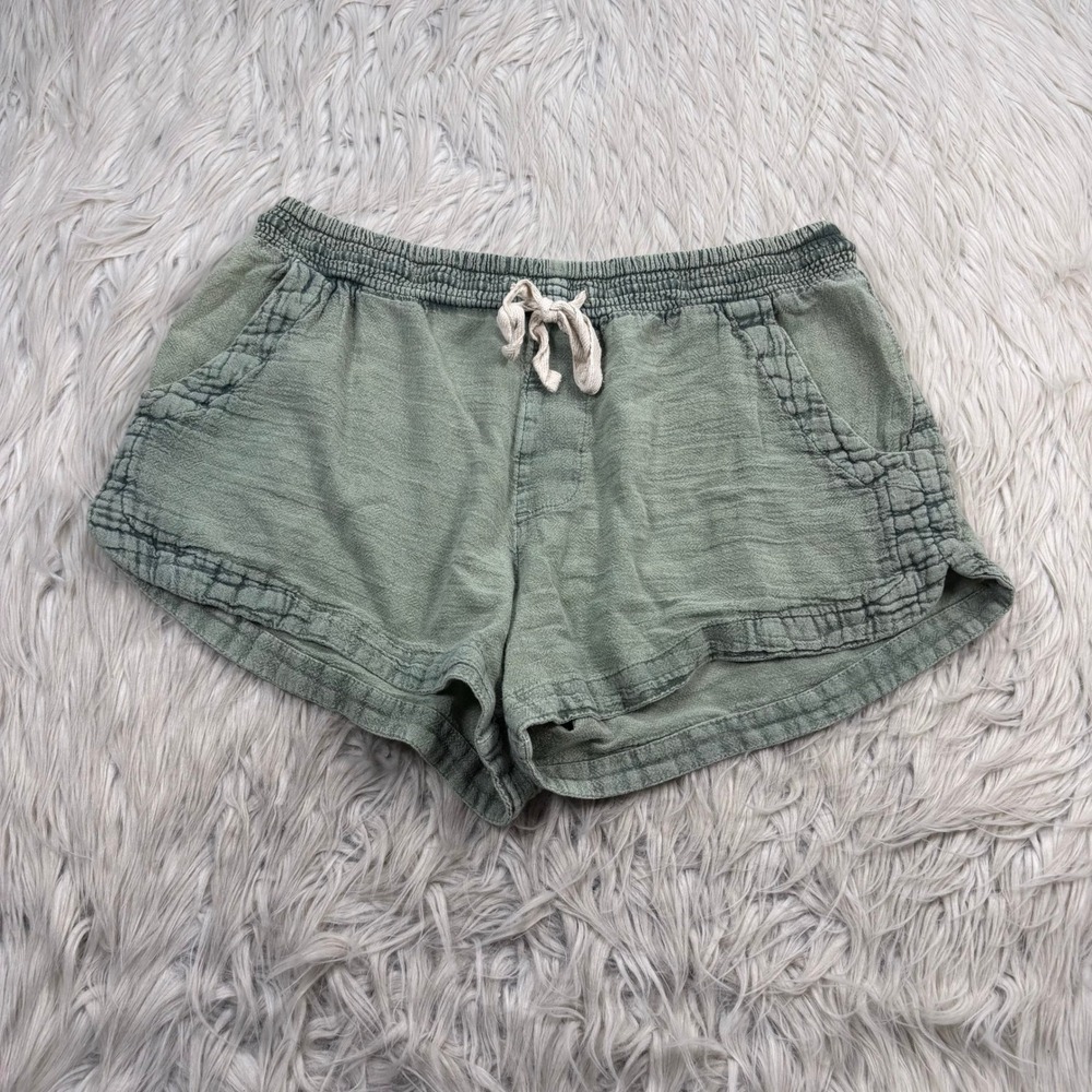 Rip Curl Women's S Mineral Green Pull On Shorts Beach Boho Resort